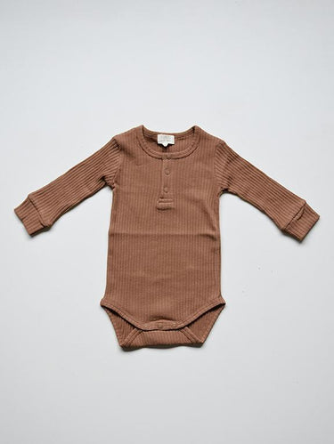 The Simple Folk Ribbed Onesie, Cinnamon